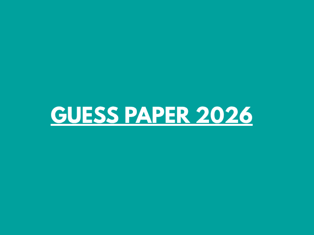 ana sp 1 – 8th sem GUESS PAPER 2026